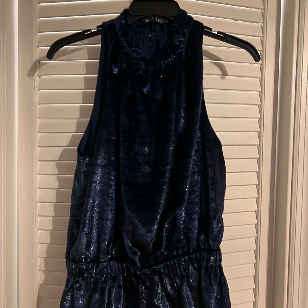 Ramy Brook Midnight Blue Textured top
